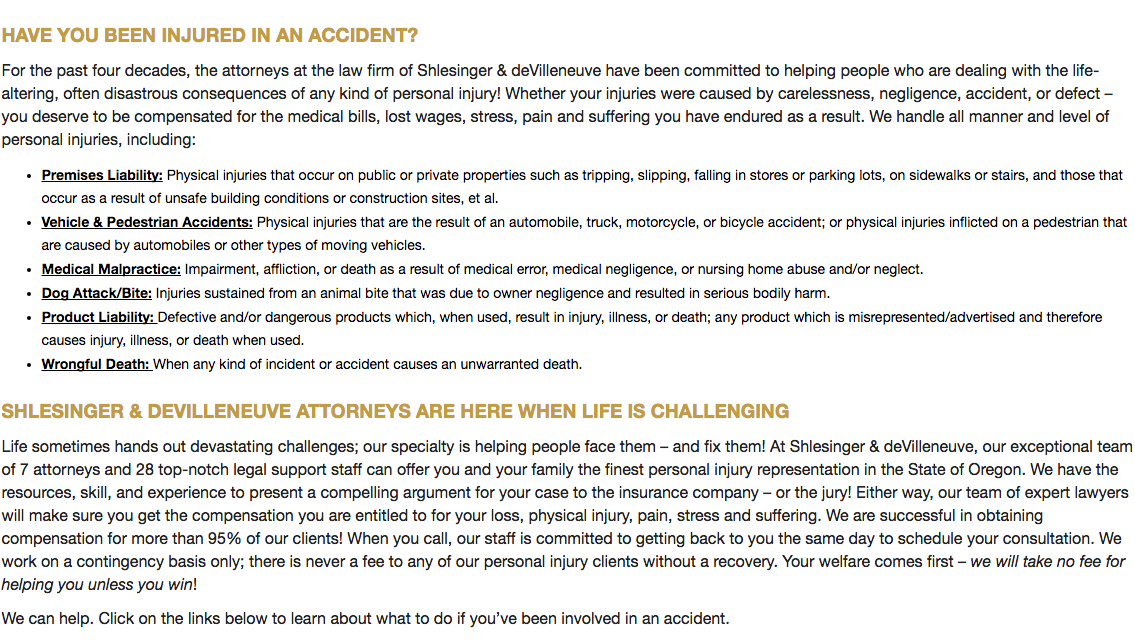 HAVE YOU BEEN INJURED IN AN ACCIDENT?